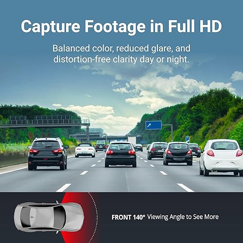 Miniatura 6 de Thinkware Dash Cam, F70 PRO - 1080p FHD, Wi-Fi, modo de estacionamiento inteligente con visión súper nocturna, microSD de 32 GB
