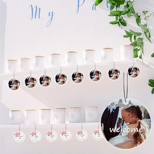 Miniatura 4 de Ambientador personalizado para automóvil, 10, 20, 50, 100 unidades, personalizados, de doble cara, con logotipo de texto fotográfico. Regalos de