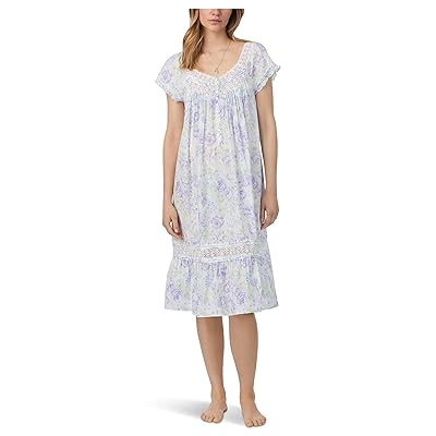 Eileen West Cotton Woven Cap Sleeve Waltz Nightgown Women