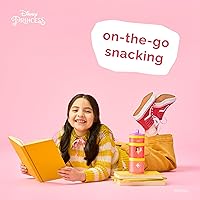 Vista 131 de Whiskware Disney Princess and the Frog, Stackable Snack Containers for Kids, 3 Stackable Snack Cups for School or Travel, Formula and Cupholder Tiana