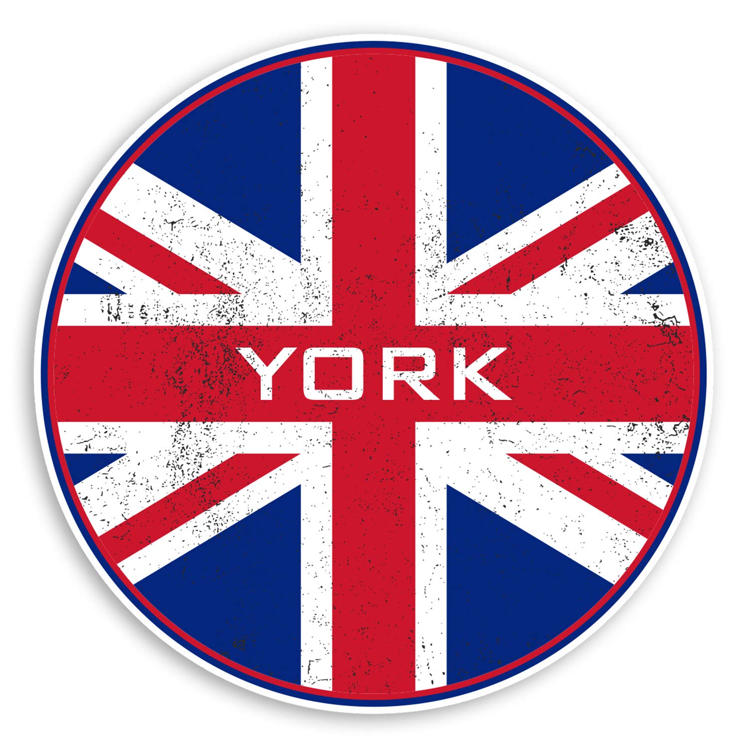 2 x 10cm York Yorkshire Vinyl Stickers England UK GB Flag Luggage Sticker #30478 (10cm Wide)
