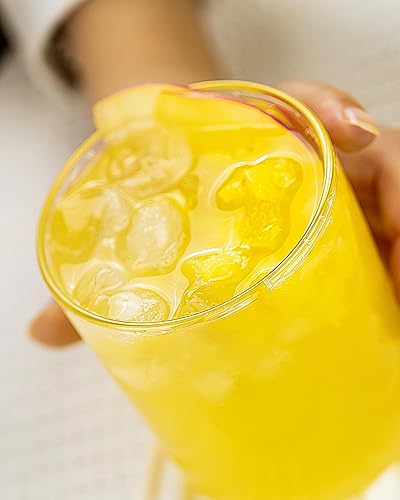 Miniatura 2 de LUXU Vasos para beber de 19 onzas, juego de 6 vasos altos delgados, vasos de vidrio altos transparentes para agua, jugo, cerveza, bebidas y cócteles