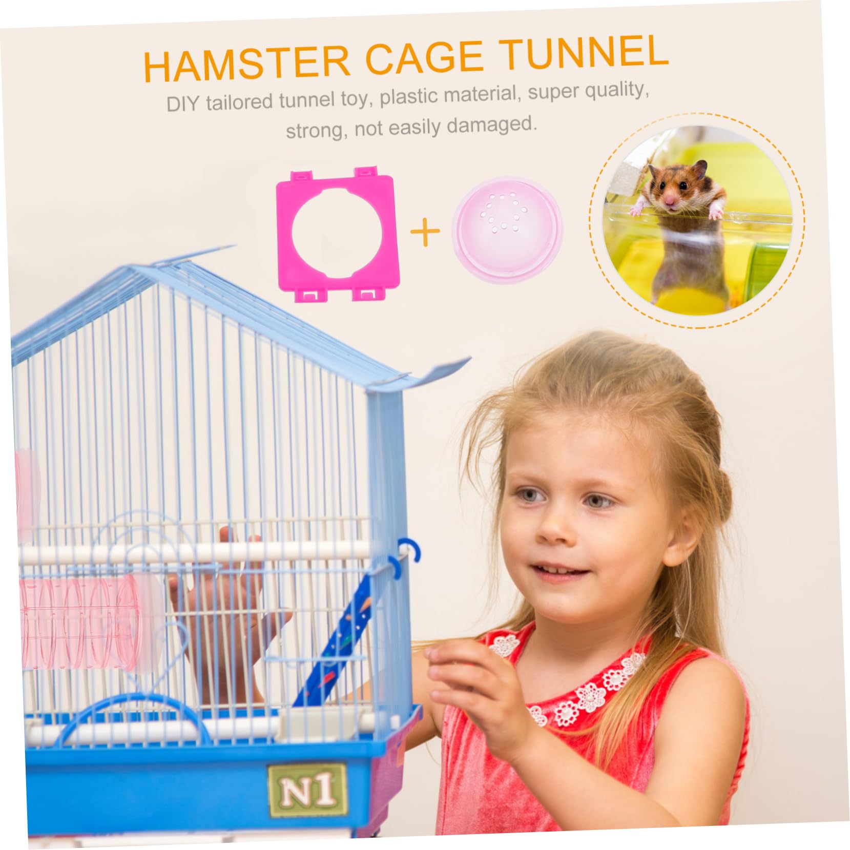 Hamsterkäfigzubehör Kunststoffrohr Selbstgemacht Verbindungsplatte 12 Stück