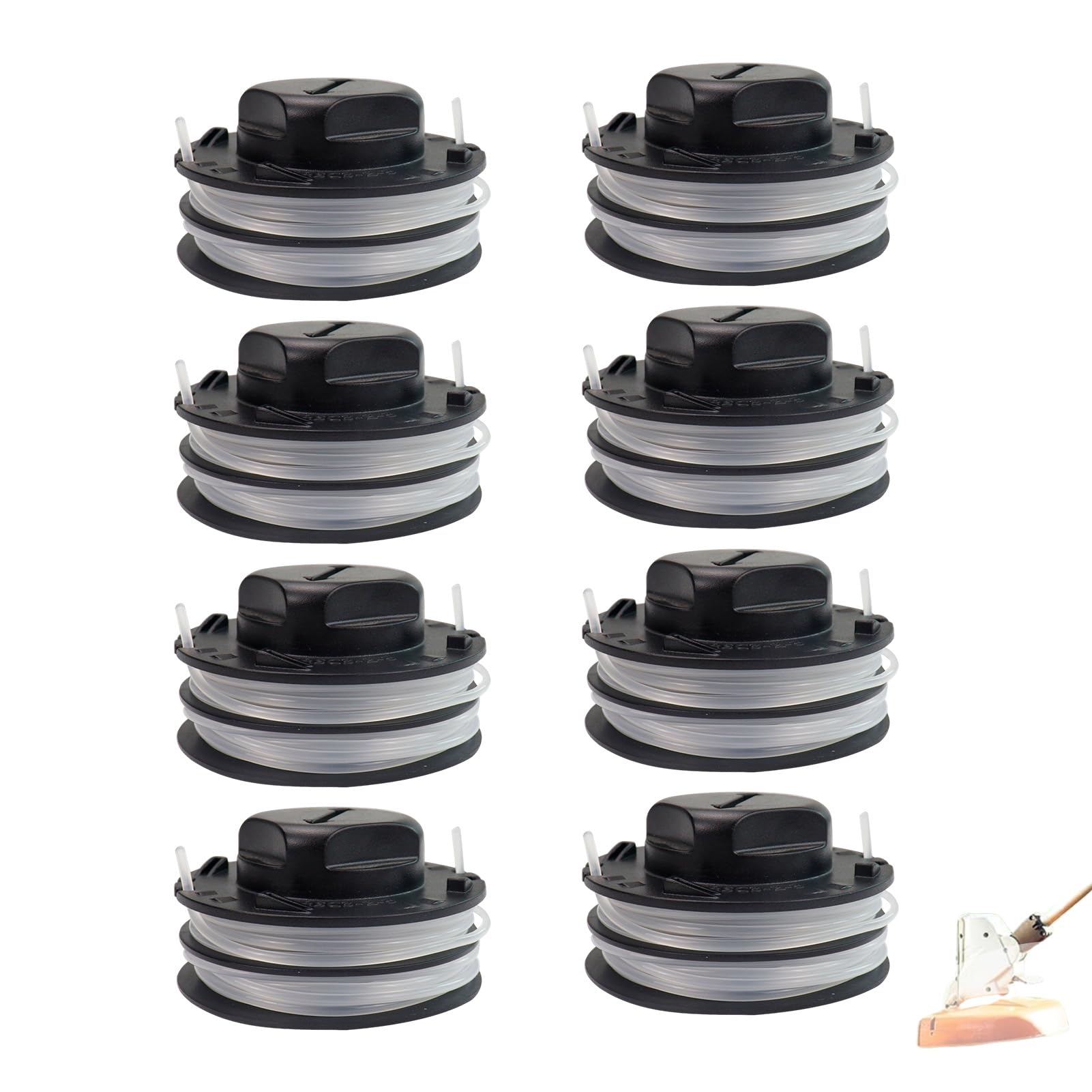 Chuancheng 8 Pack C3-2 Trimmer Line Spools for Stihl FSA 57 FSA 56 FSA 50 FSE 52, Pre-Wound Replace 4009 710 4305 Replacement Prewound Trimmer Line Spool