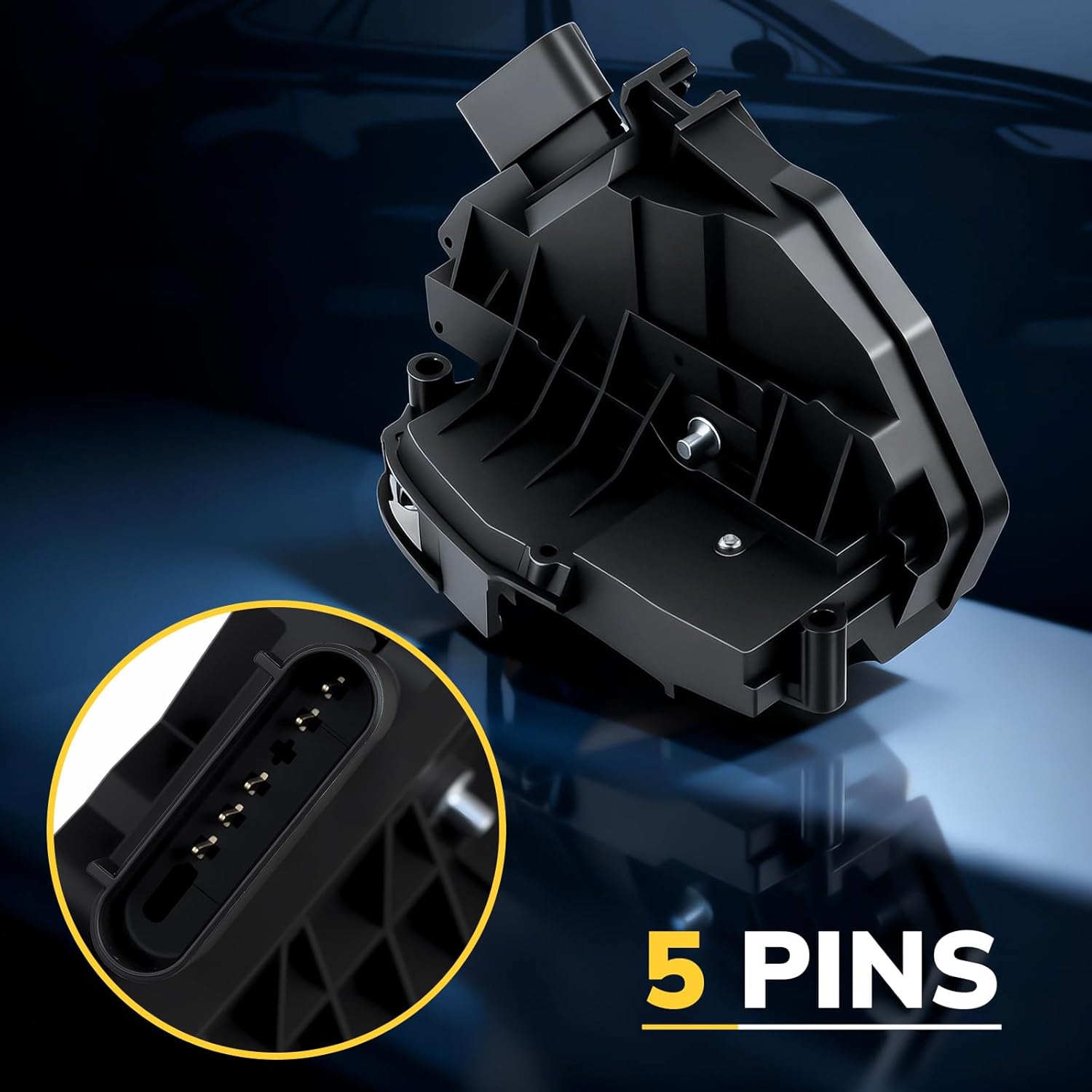 Front Left Driver Side Door Latch Lock Actuator Fit for Ford Edge 2015-2016, Escape 2013-2017, Fiesta 2011-2016, Focus 2012-2017, Fusion 2013-2016 & Lincoln MKZ 2013-2016, Replace BM5A-A21813-AE