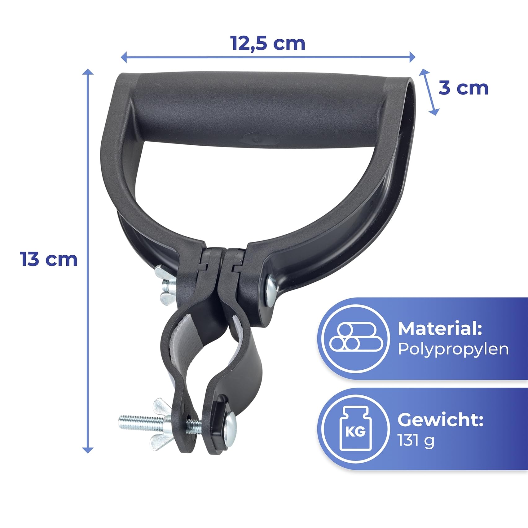 Maximex Poignée universelle pivotante à 180° pour faciliter le travail et protéger les articulations et le dos