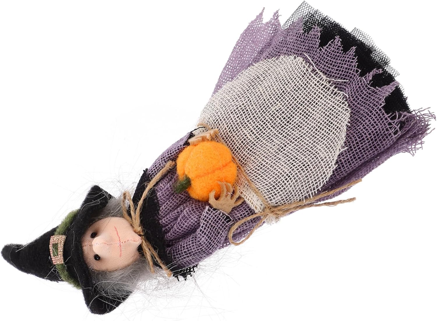 ULTECHNOVO Hanging Witch Doll Decoration Lovely Witch Figurine with Pumpkin Pendant for Halloween Compact for Friends and Family Enhances Festive