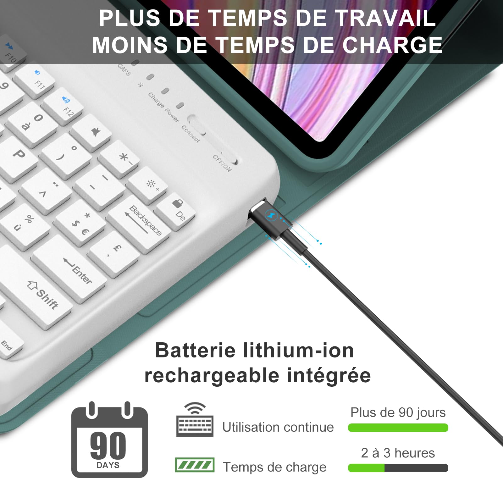 IVEOPPE Cover Redmi Pad Pro 12.1 con Tastiera, XIAOMI Poco Pad Custodia con Tastiera Italiano Bluetooth Staccabile per Xiaomi Redmi Pad Pro 12.1