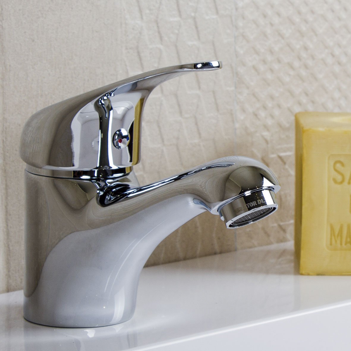 Clever 94695 Grifo de Lavabo Monomando 60Mm N Panam, Urban, Cromado