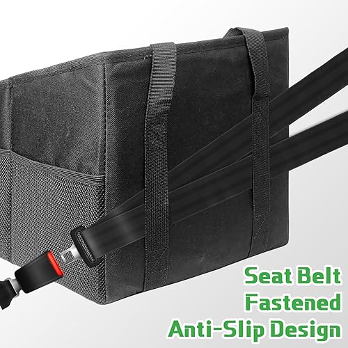 Miniatura 4 de Organizador de coche pequeño, 13.8 pies de largo x 10.6 pies de ancho x 10.6 pies de alto, 2 compartimentos grandes para herramientas, aperitivos y