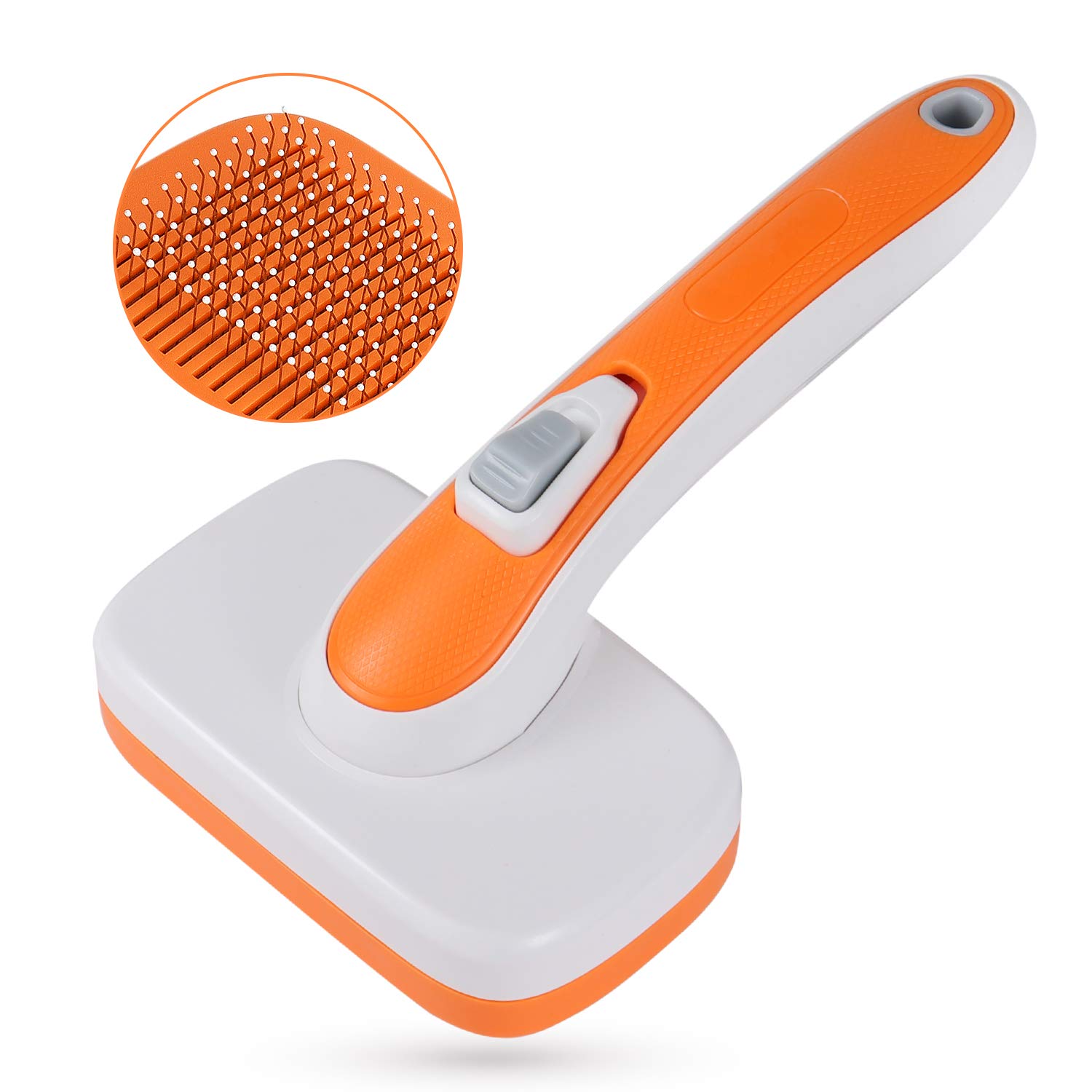 FYRA Dog Brush & Cat Brush, Pet Grooming comb with Massages Particle, for Removes Undercoat, Shedding Mats and Tangled Hair, Easy to Clean, Pet grooming tools for dogs and cats