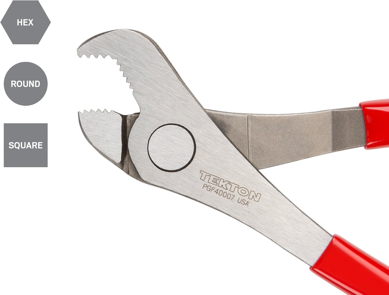TEKTON 7-3/4 Inch Nut Jaw Pliers | PGF40007 | Made in USA