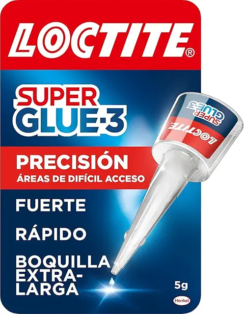 Imagen relacionada con Loctite Super Glue-3 Precisión, pegamento transparente de máxima precisión, pegamento instantáneo triple resistente, adhesivo universal con goteo fácil de regular, 1x5 g