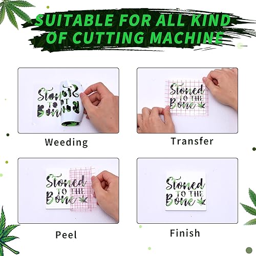 Miniatura 3 de Tintnut Vinilo permanente para el Día de San Patricio, vinilo adhesivo con patrón de trébol verde, 12 hojas de 12 x 10 pulgadas, vinilo para