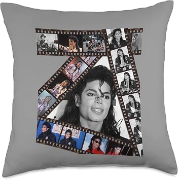 Michael Jackson 002 Back Print Throw Pillow
