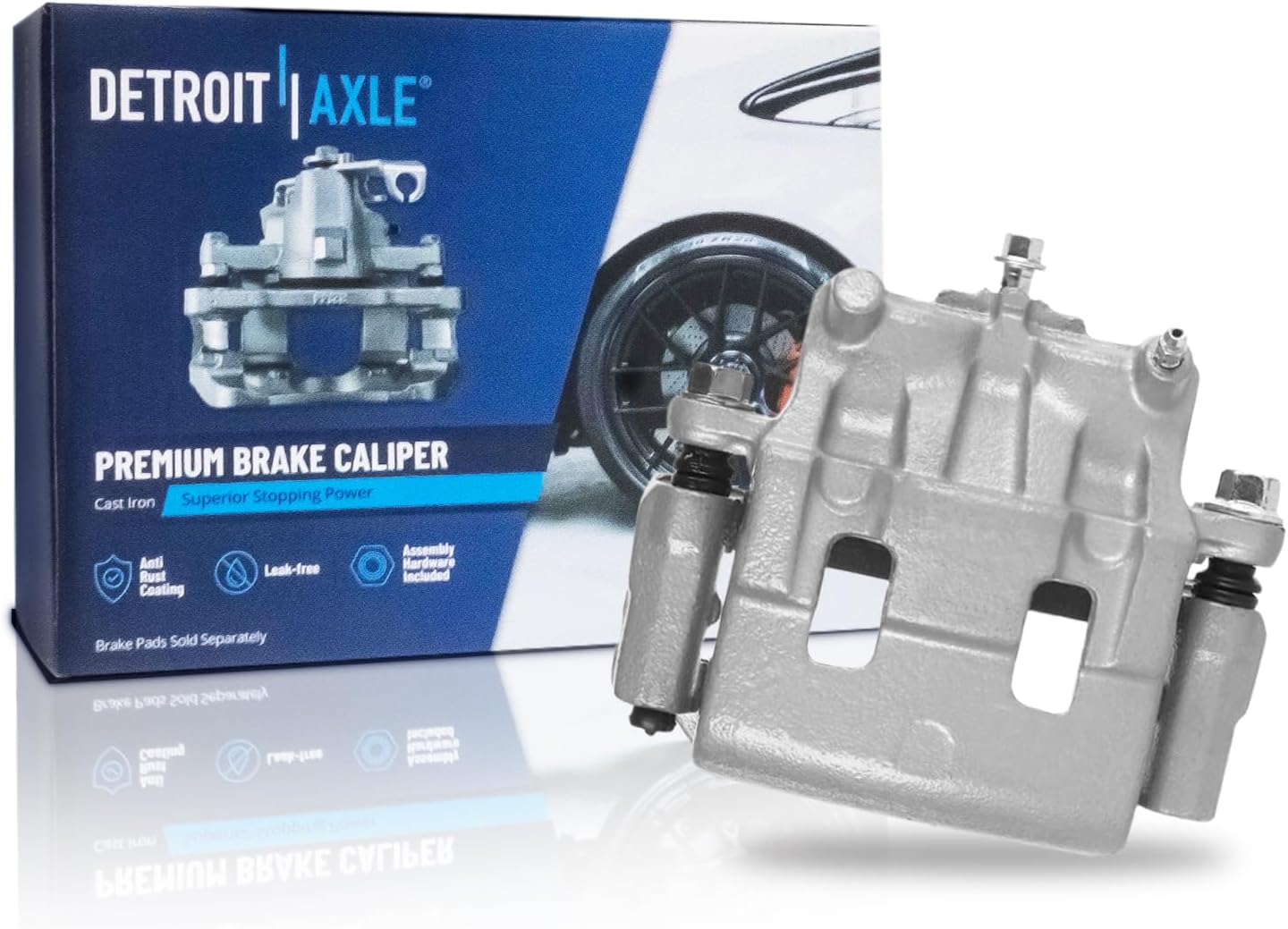 Detroit Axle Front Left Brake Caliper with Bracket (Driver Side)