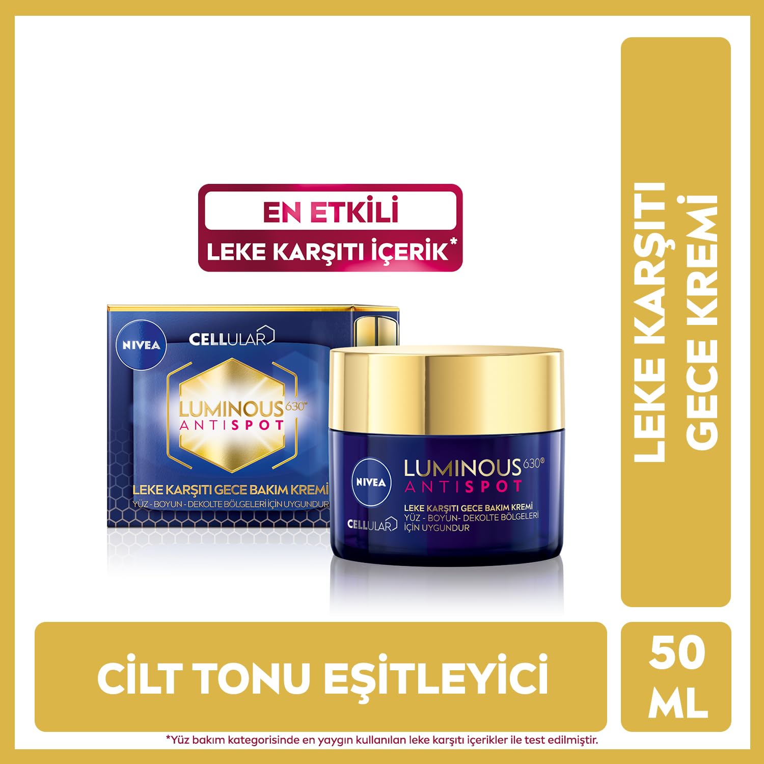 Nivea Luminous630 Leke Karsiti Serum 30ml + Luminous630 Leke Karsiti Gece Yüz Kremi 50ml