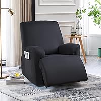 Vista 7 de TAOCOCO Fundas para Sillas Reclinables Elásticas Fundas para Sillas Reclinables, Funda de Silla Reclinable de Poliéster con Brazos de 3 Piezas