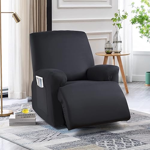 Miniatura 7 de TAOCOCO Fundas para Sillas Reclinables Elásticas Fundas para Sillas Reclinables, Funda de Silla Reclinable de Poliéster con Brazos de 3 Piezas