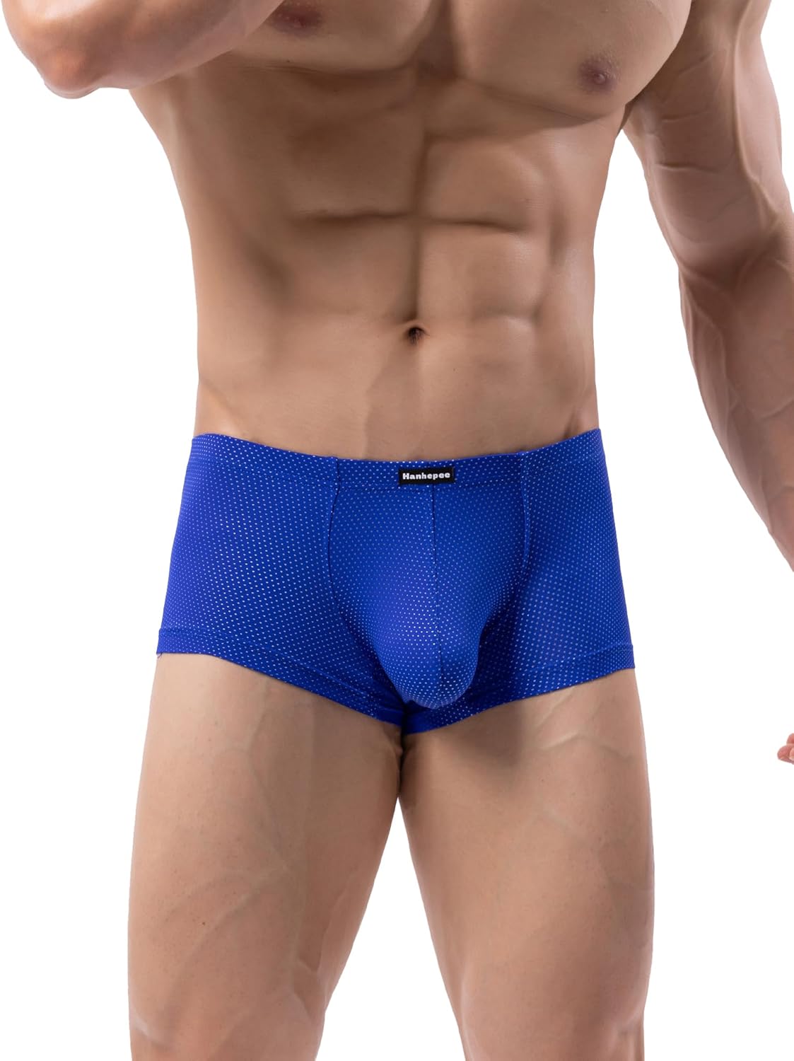 Men's Breathable Comfortable Sport Boxer Briefs Soft Performance Trunk Underwear - Image 3