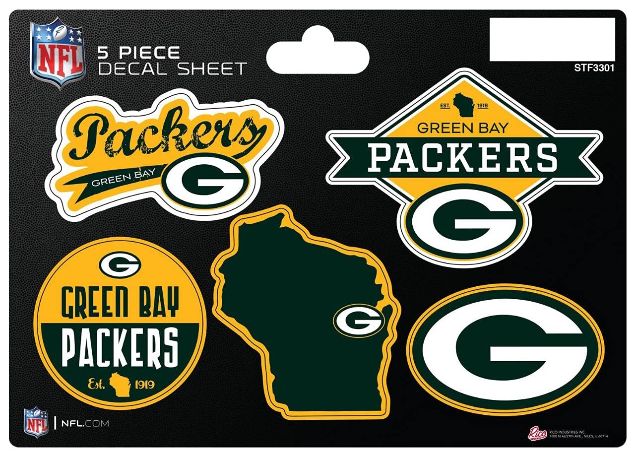 Rico Industries NFL 5-Pc Sticker Sheet
