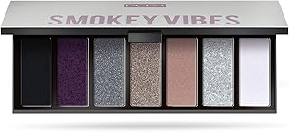 Pupa Milano Make Up Stories Eyeshadow Palette 002 Smokey Vibes - 7-Shade Shadow Collection with Matte, Satin, and Metallic Color Options - High Pigment Formula - Soft, Blendable Texture - 0.469 oz