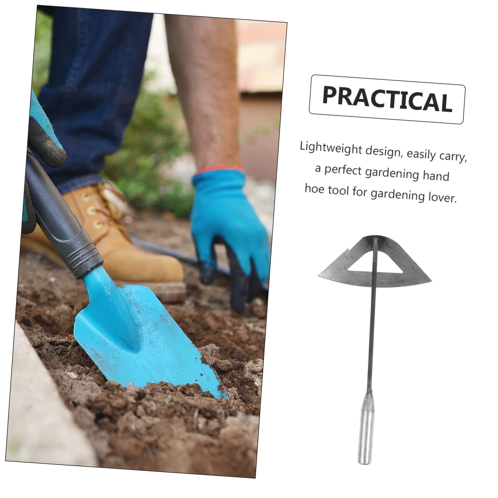 Toyvian 3 Piezas Herramientas De Deshierbe Jardinería Cultivación Pala Cultivar Cultivador Excavación Herramienta De Césped Herramienta De Arado Duradera Azada De Cultivo Plata Planchar