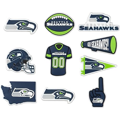 Seahawks Crocs Charms