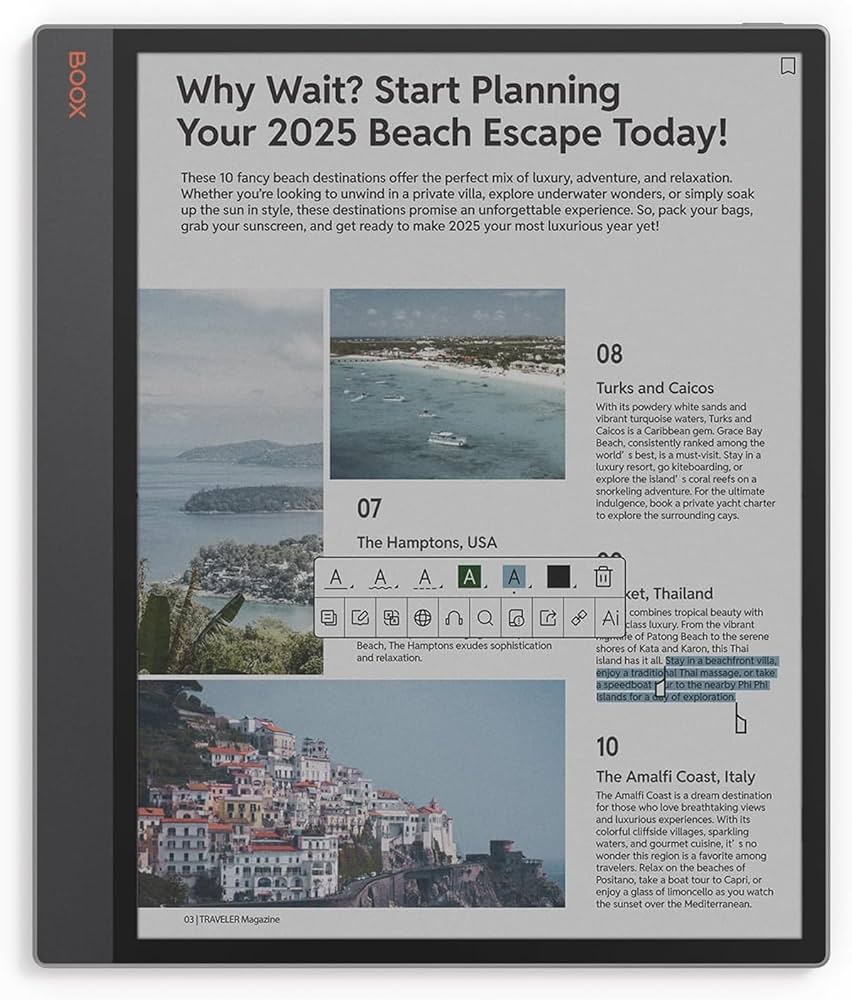 BOOX電子書籍リーダー　Tab X C Amazon.co.jp: BOOX Tab X C 13.3色 ePaper 6G 128G E 電子書籍