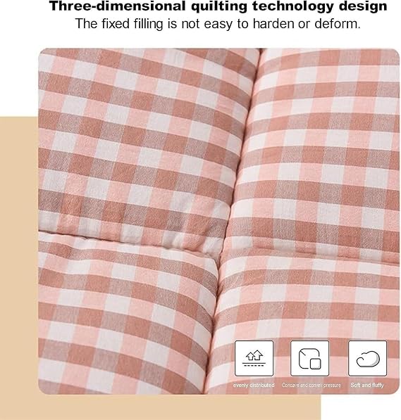 Japanese Roll-Up Futon Mattress - Thick Folding Portable Mat for Comfortable Sleep Aa, King180x200cm