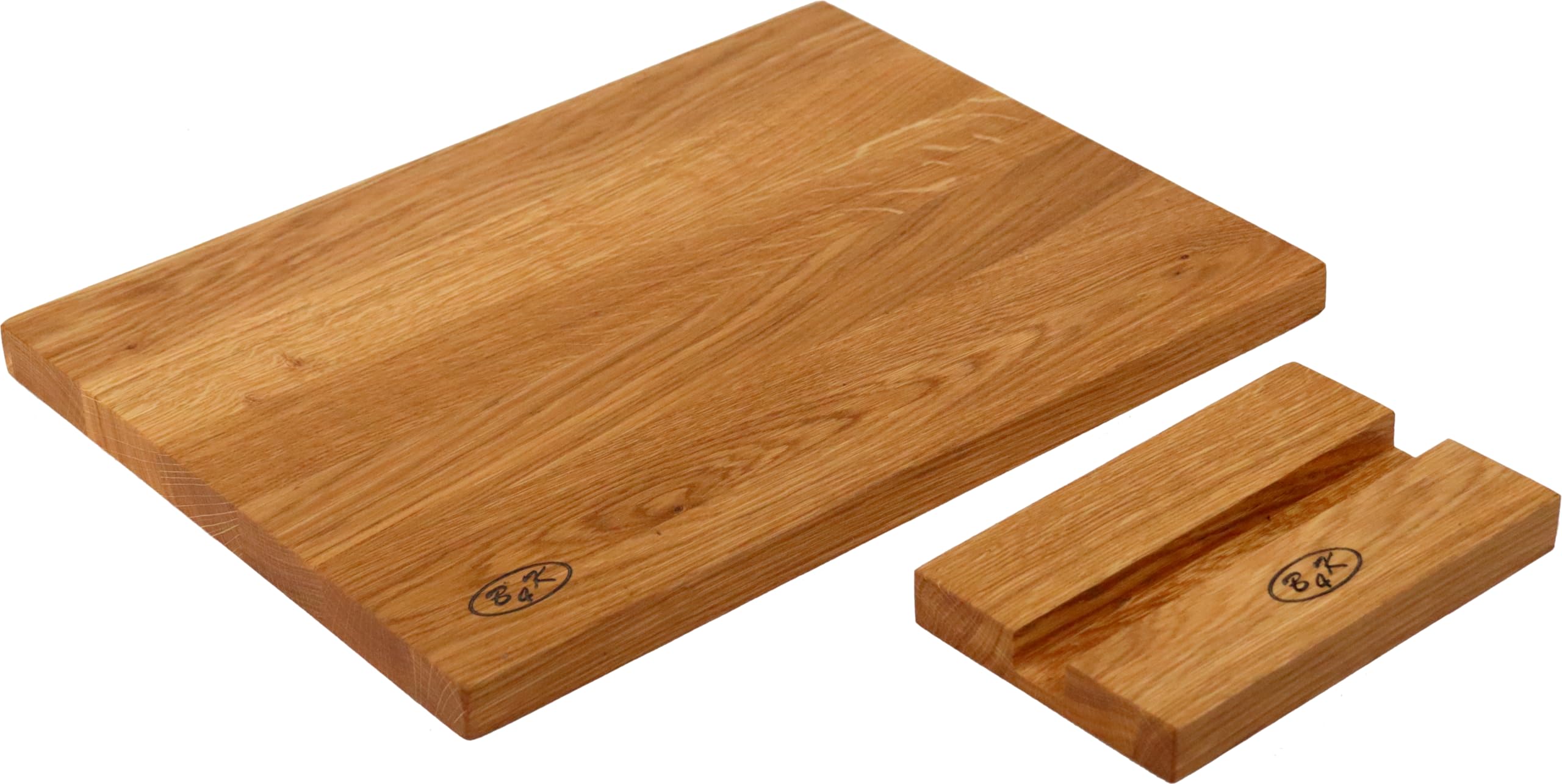 B4K Tablas de cortar de roble | Hecho a mano, aceitado y antibacteriano | Versátil como tabla de cocina, tabla de picar y tabla de servir, tamaños: 40 × 30 × 2,2 cm