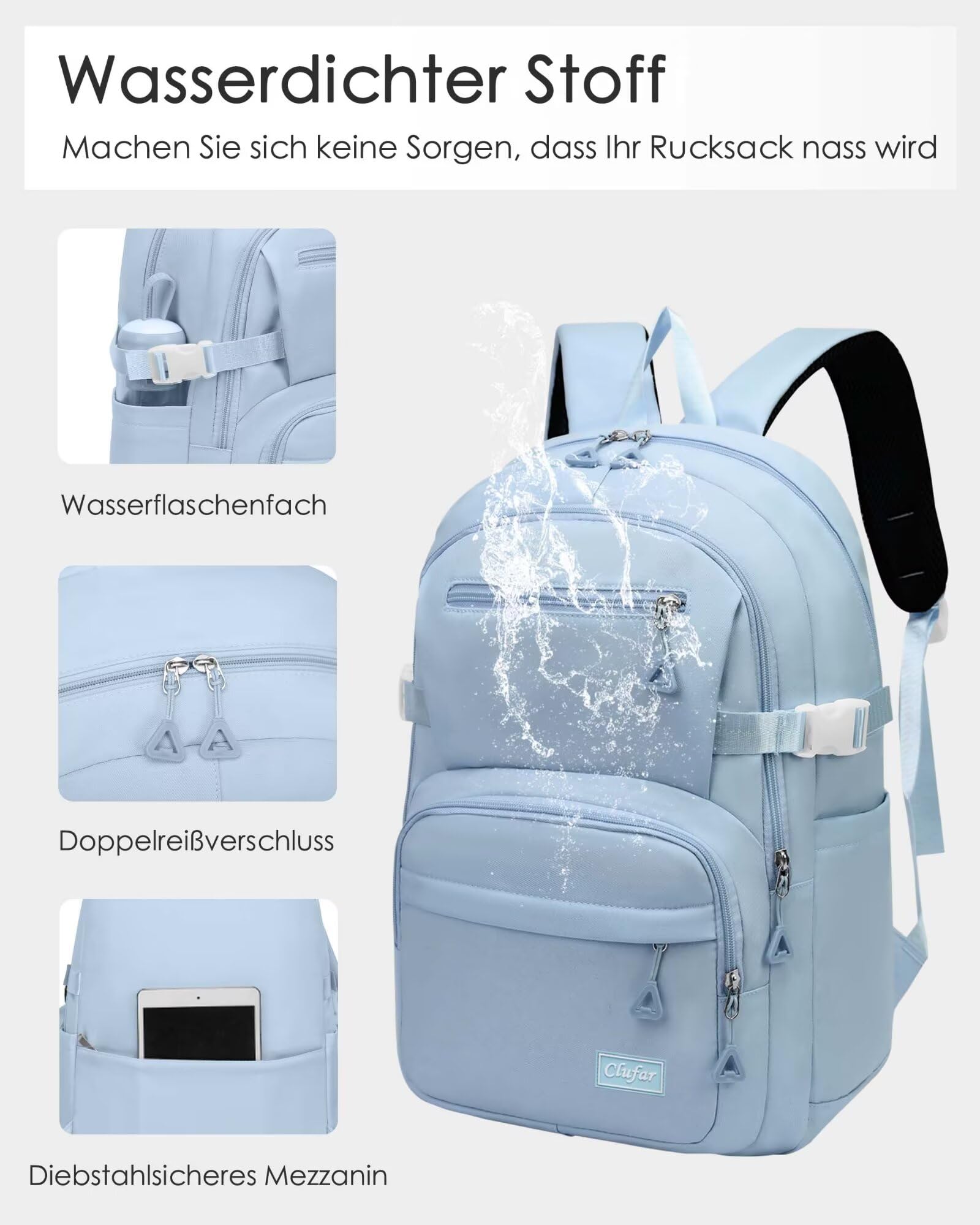 Sac a Dos Cartable Garcon Primaire Impermeable Loisirs,Bleu