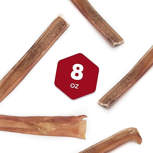 Miniatura 4 de Best Bully Sticks- Palitos de carne seca totalmente naturales golosinas pperros 4-8 pulg  Sin granosun solo ingrediente100 carne de res alimentada a