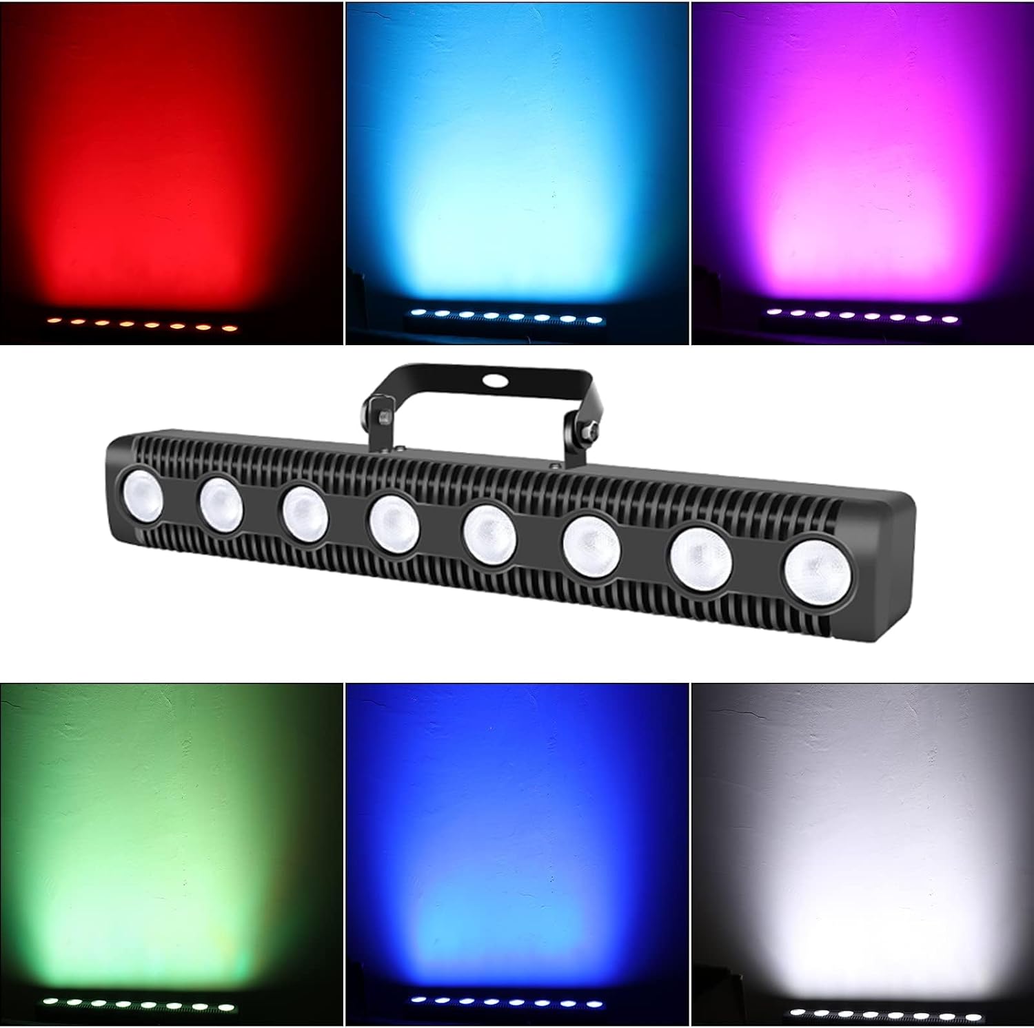 LED Pinspot Light,Stage Spotlight Mini 15W RGBW Disco Ball Spot Lights 4 in 1 Stage Lighting Mirror Ball Light with Remote Control for DJ Disco Party Bar Club Wedding (1 Pack)