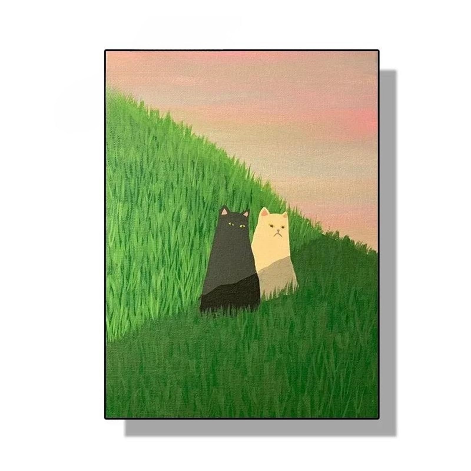 Cuadro sobre lienzo con un lindo gatito para un hogar feliz y alegre