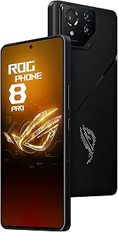 Asus ROG Phone 8 Pro, Qualcomm Snapdragon 8 Gen 3, SM8650, 6.78" FHD+ (2400x1080) 165Hz, 16GB RAM, 512GB Storage, Android 14, 50MP Gimbal Camera, 5500mAh, Dual Sim, Black, UK