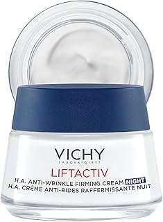 Vichy - Liftactiv - Crème de Nuit Anti-Rides et Anti-âge - Enrichie en Acide Hyaluronique - Crème Hydratante Qui Corrige les Rides et Améliore la Tonicité de la Peau - Pour Tous Types de Peau