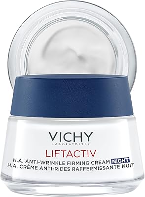 Vichy - Liftactiv - Crème de Nuit Anti-Rides et Anti-âge - Enrichie en Acide Hyaluronique - Crème Hydratante Qui Corrige les Rides et Améliore la Tonicité de la Peau - Pour Tous Types de Peau