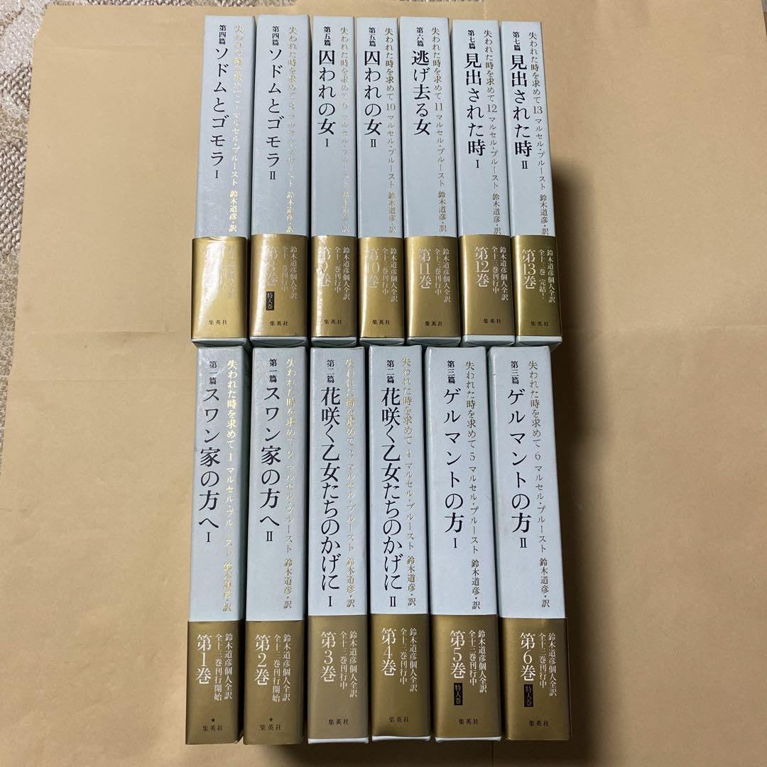 失われた時を求めて マルセル・プルースト 鈴木道彦訳 全13巻初版本セット 失われた時を求めて マルセル・プルースト 鈴木道彦訳 全13巻