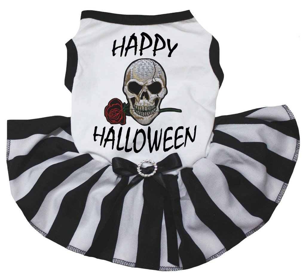 Vêtements pour chien avec tutu : robe confortable et respirante Happy Halloween