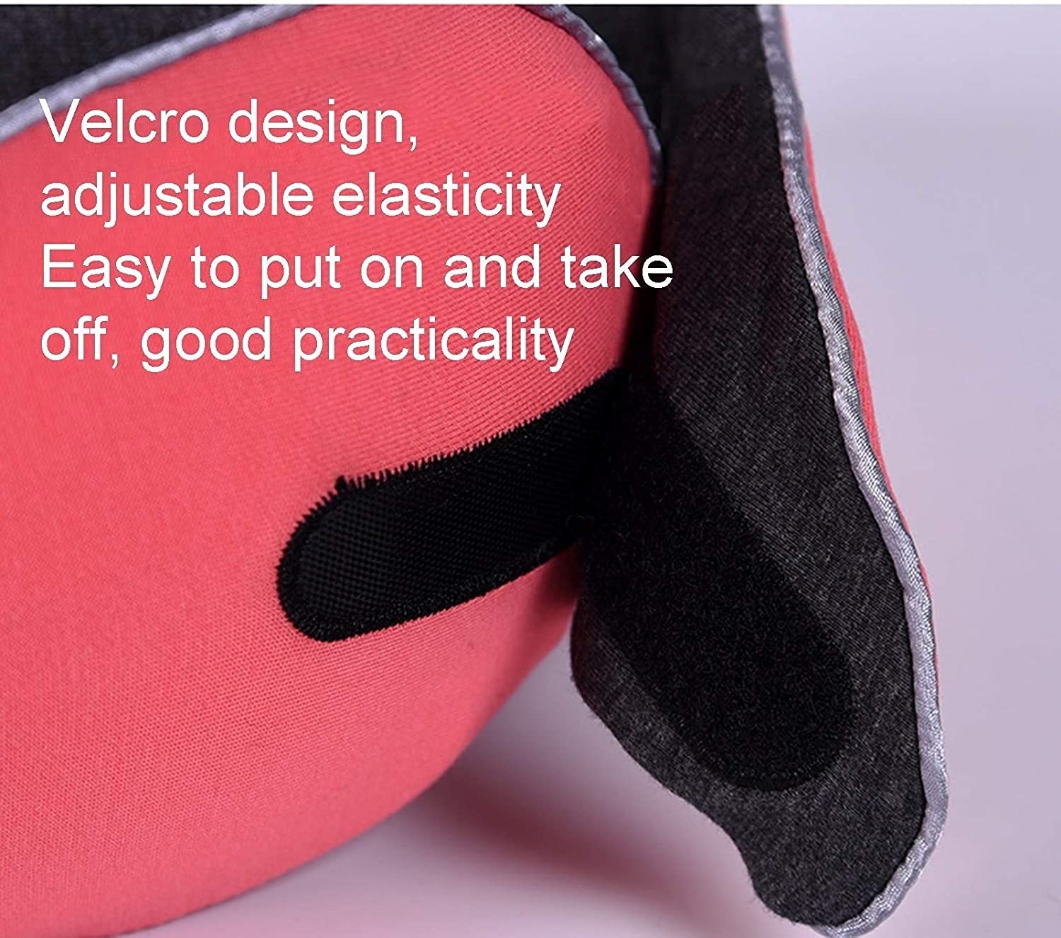 Reisekissen Memory Foam Head Neck Stützkissen, Reisenhals Kissen, Nackenstütze Kissen U förmig Tragbare Reisekissen for Kinder Erwachsene Flugzeugauto-Zugbüro (Color : Pink)