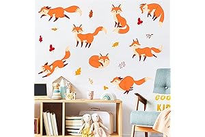 Enliven Any Space: Fox Peel and Stick Wall Decals