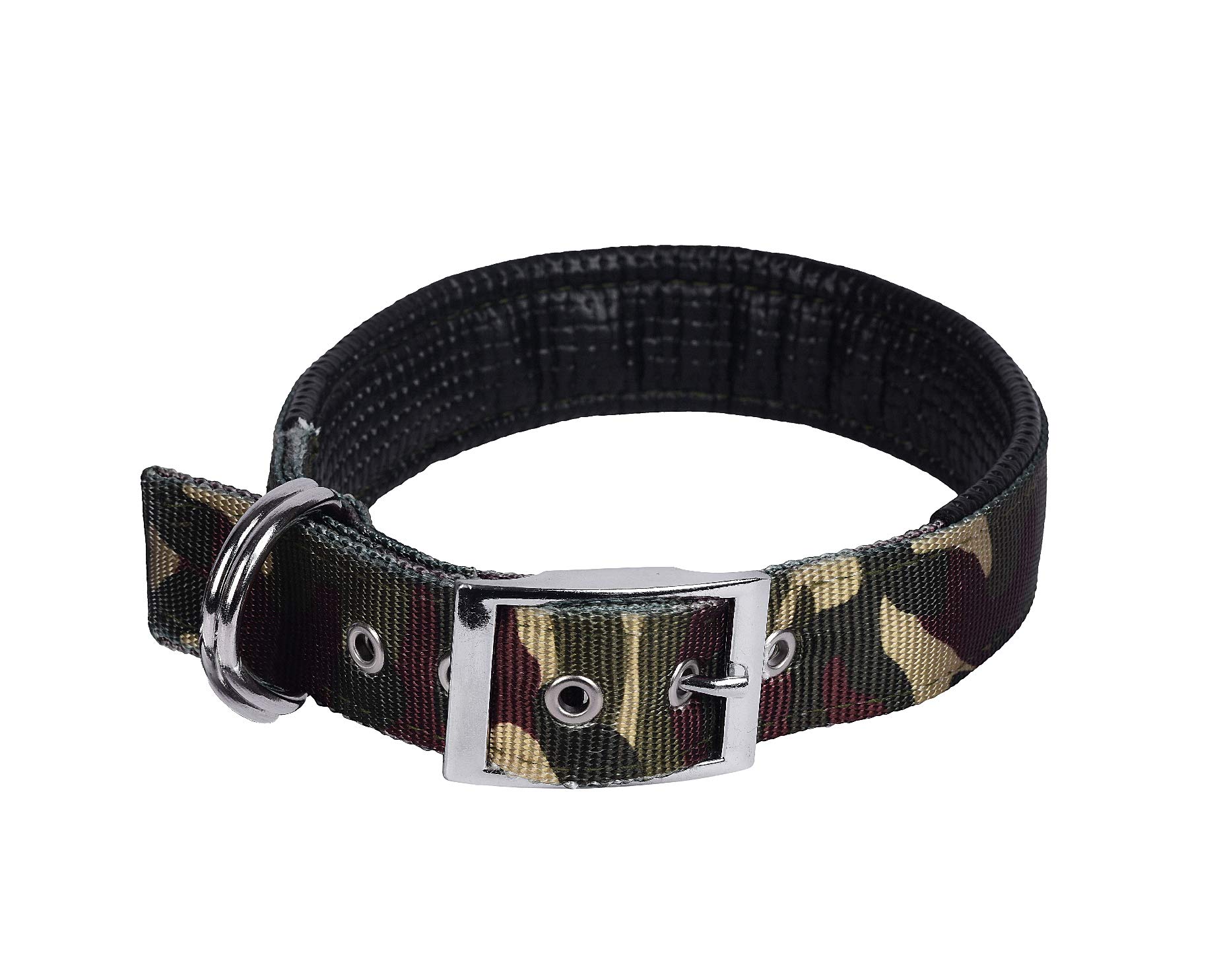 Pets Empire Pets Empire PU Leather Padded Paw and Bone Printed Dog Collar Nylon Foam Soft Adjustable Pet Cat Durable Collar (Medium Neck 35-43cm, Army Print) (B08KTGNC3C) Amazon Price History, Amazon Price Tracker
