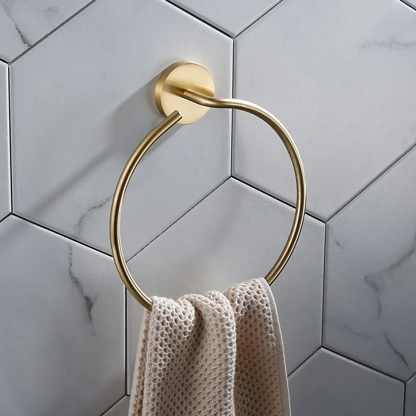 Anneau de serviette en cuivre anti-rouille pour petite pièce
