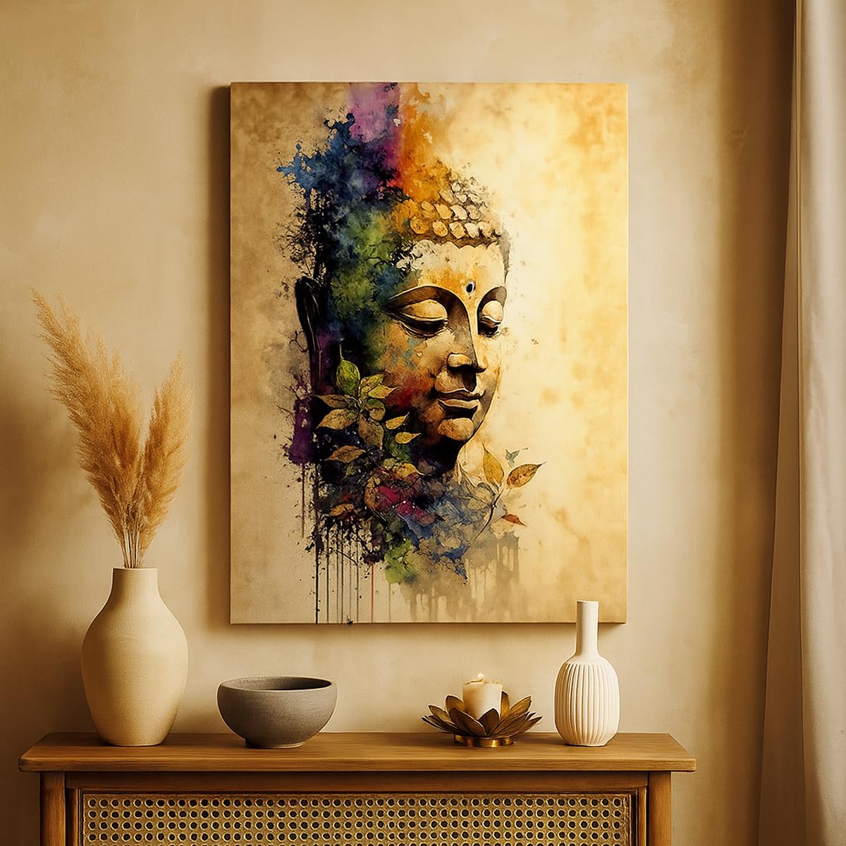 ARTTOR Cuadro Decorativo 70x100 cm Moderno Vertical Otros Cultura - 6188 | Cuadro sobre Lienzo Grande Arte mural Decoración del Hogar Salón Dormitorio Cocina sobre Lienzo Cuadros de Pared Estilo