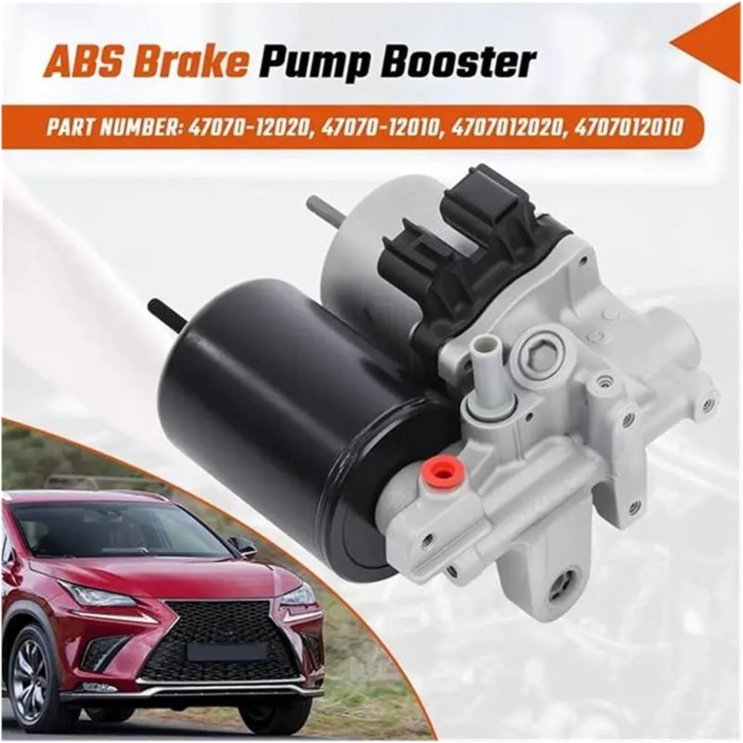 Brake Booster Pump Motor Assy Compatible With toyota RAV4 Prius LEXUS HS250H 09-18 Anti Lock ABS 47070-12010 47070-52020