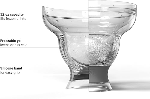 Miniatura 6 de HOST FREEZE - Vasos de margarita de plástico, vasos de cóctel aislados para bebidas granizados y cócteles congelados, tazas de margarita para fiesta