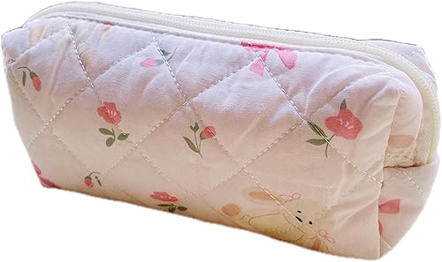 Miniatura 11 de Estuche para lápices lindo para niñas estético, bolsa de lápices con cremallera, estuches para bolígrafos, suministros escolares, bolsa de Un lindo