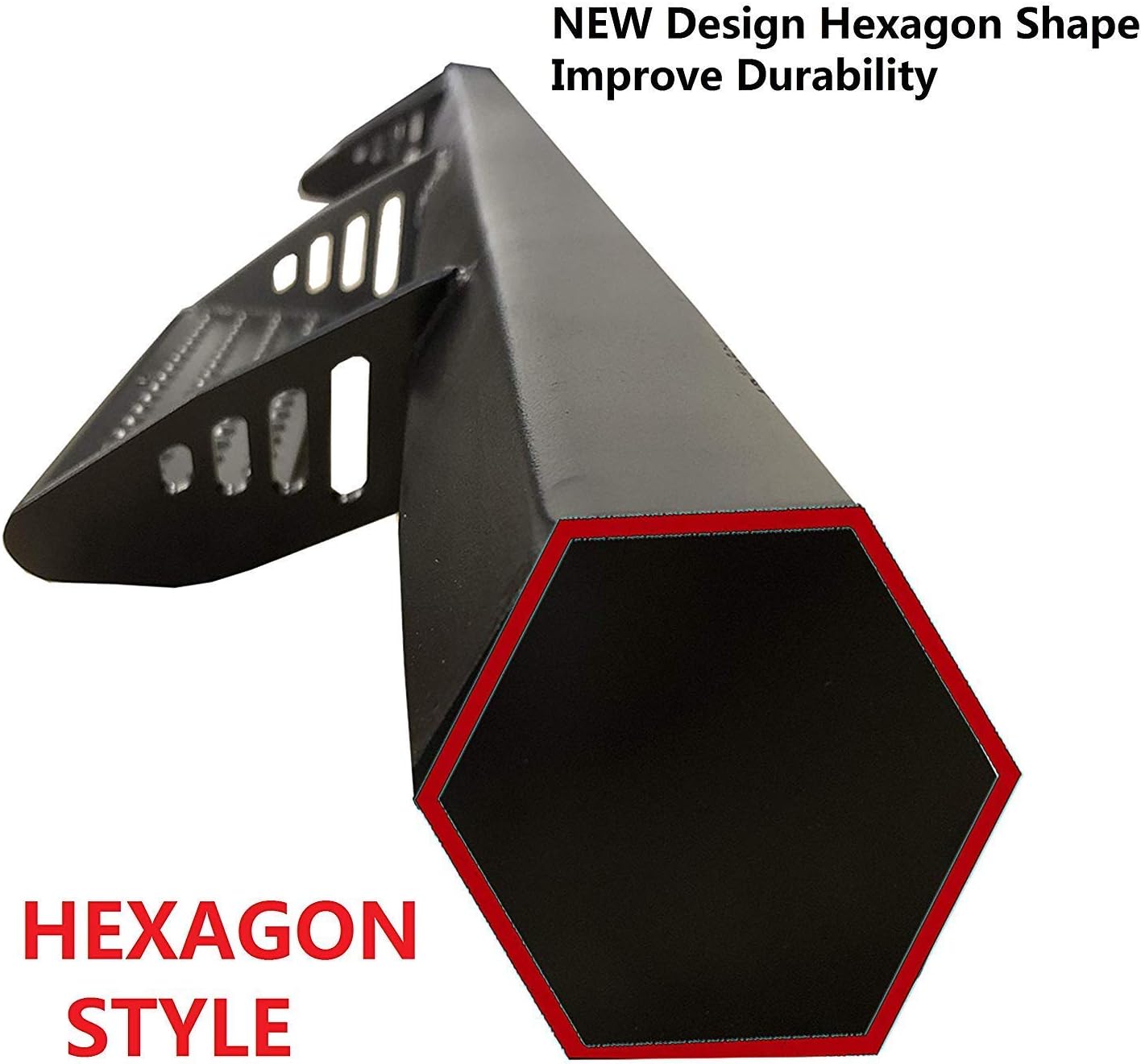 Ajaa Replacement for 2010-2018 Fit Dodge Ram 1500 2500 3500 Crew Cab 4 Full Door HEX Style Black Running Boards