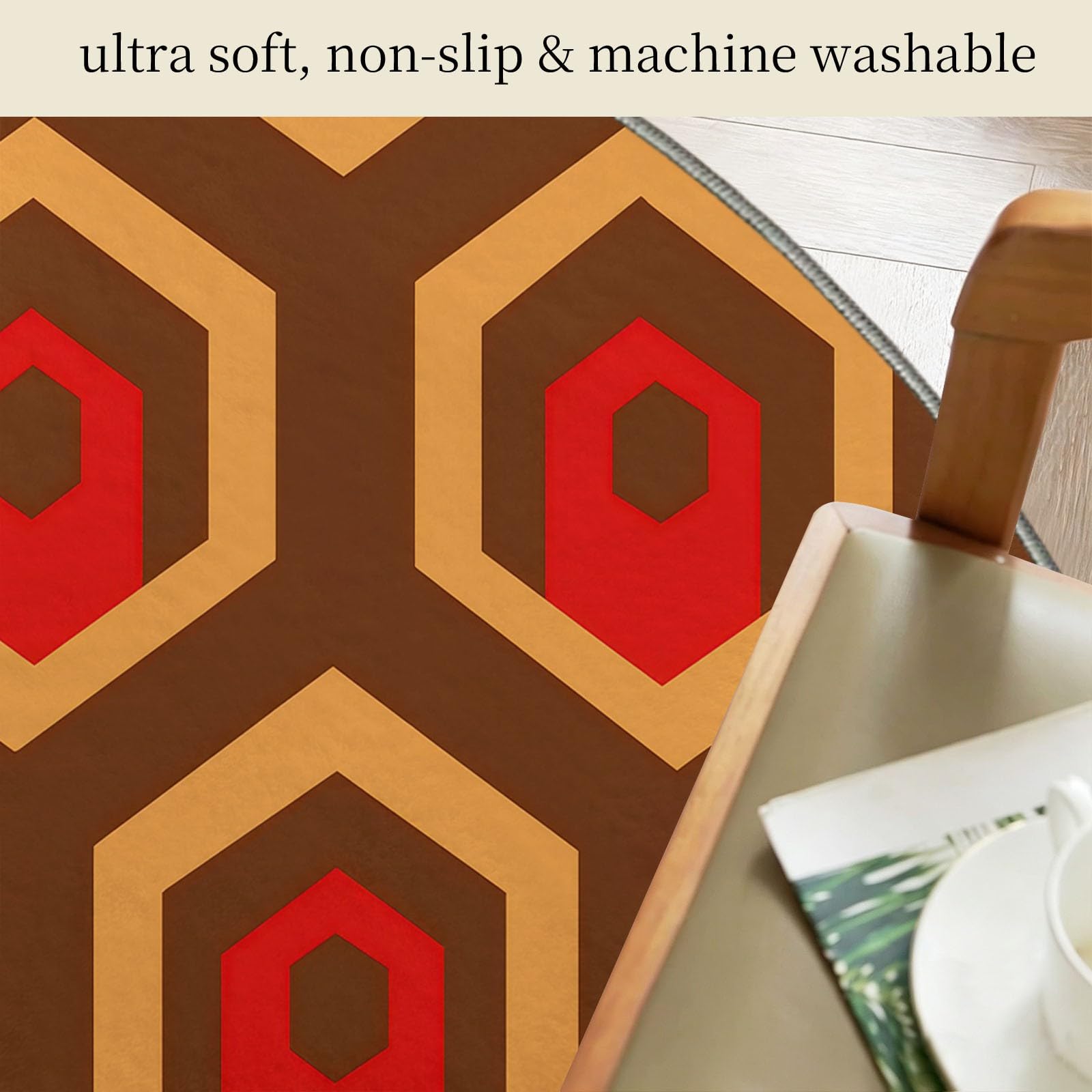 Générique Tappeto rotondo Cinese Retro Pavone Fiori 180 cm Tappeto Antiscivolo Lavabile in Lavatrice a pelo corto Morbido Tappeto Soggiorno Ingresso Scendi Soggiorno Ufficio Carpet